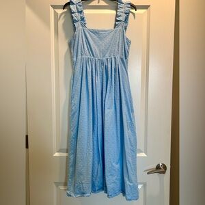 Chic Light Blue Maxi Dress